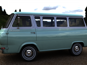 Econoline E100 Window Van 1962 3D Model