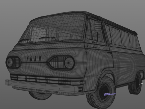 Econoline E100 Window Van 1962 3D Model