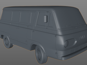Econoline E100 Window Van 1962 3D Model