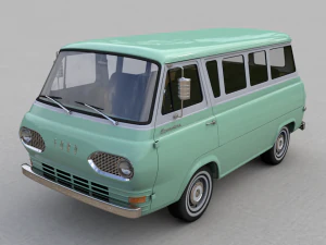 Econoline E100 윈도우 밴 1962 3D 모델