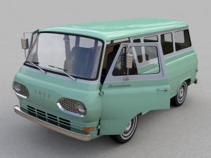 Econoline E100 Window Van 1962 3D Model