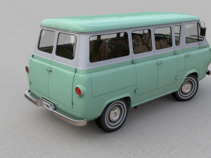 Econoline E100 Window Van 1962 3D Model