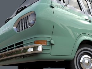Econoline E100 Window Van 1962 3D Model