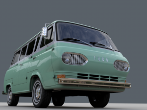 Econoline E100 Window Van 1962 3D Model