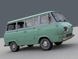 Econoline E100 Window Van 1962 3D Model