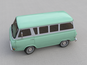 Econoline E100 Window Van 1962 3D Model
