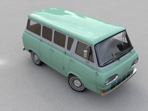 Econoline E100 Window Van 1962 3D Model