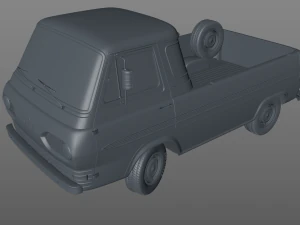 Econoline E100 Pickup - 1962 3D Model