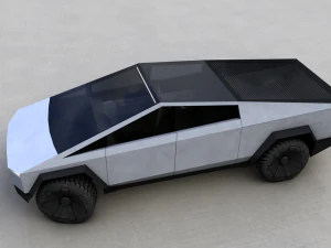 Cybertruck Tesli 2019 Model 3D