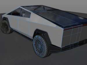 Cybertruck Tesli 2019 Model 3D