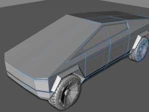 Cybertruck Tesli 2019 Model 3D