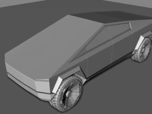 Cybertruck Tesli 2019 Model 3D