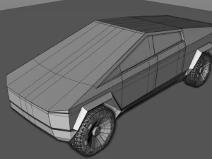 Cybertruck Tesli 2019 Model 3D