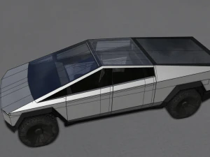Cybertruck Tesli 2019 Model 3D