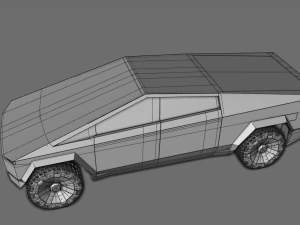 Cybertruck Tesli 2019 Model 3D