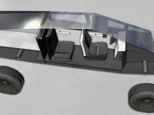 Cybertruck Tesli 2019 Model 3D