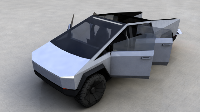 tesla cybertruck 2019 3D Model .c4d .max .obj .3ds .fbx .stl .blend 