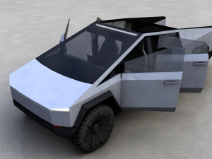 tesla cybertruck 2019 3D 모델