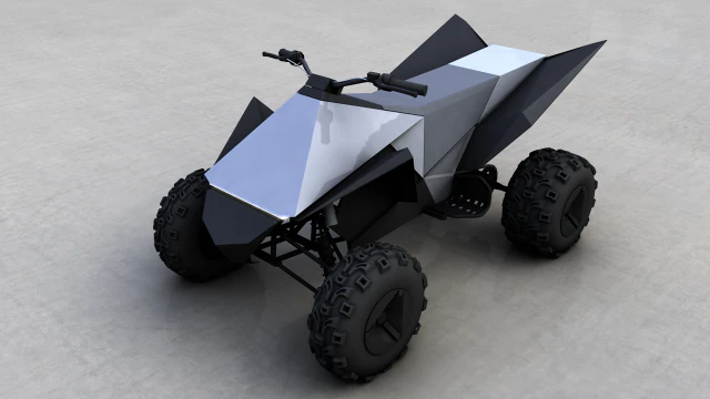 tesla cyberquad atv 2019 3D Model .c4d .max .obj .3ds .fbx .stl .blend 