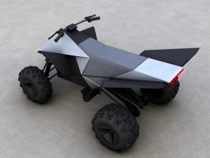 tesla cyberquad atv 2019 3D Model
