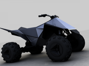 tesla cyberquad atv 2019 3D Model
