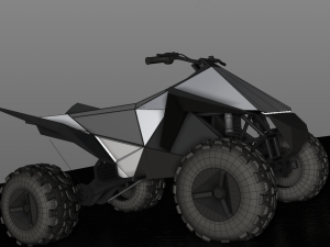 tesla cyberquad atv 2019 3D Model