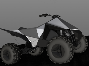 tesla cyberquad atv 2019 3D Model