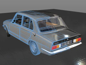 triumph dolomite 1500 tc 1976 3D Model