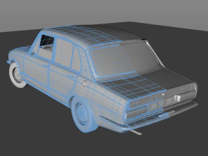 triumph dolomite 1850 hl 1975 3D Model