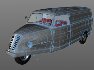 goliath goli kastenwagen 1955 Model 3D