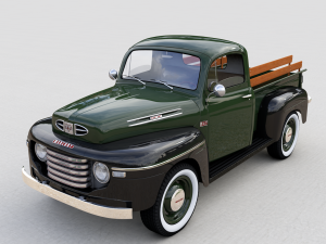 M47 Pickup 1949 3D 모델