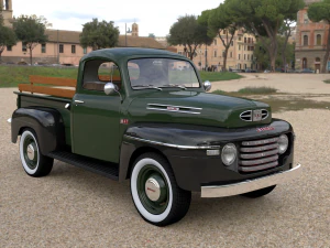 M47 Pickup 1949 3D Model