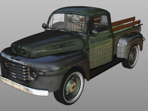 M47 Pickup 1949 3D Model
