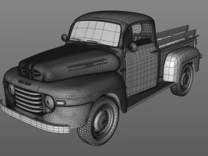 M47 Pickup 1949 3D Model