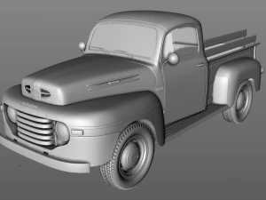M47 Pickup 1949 3D Model