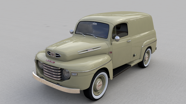 M47 Panel Van 1949 Modelo 3D .c4d .max .obj .3ds .fbx .stl .blend 