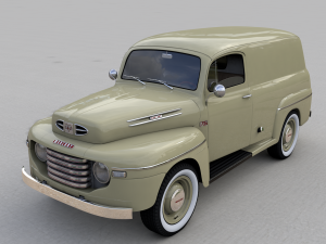 M47 Panel Van 1949 3D 모델