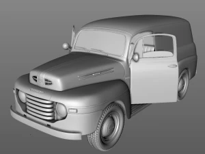 M47 Panel Van 1949 3D Model