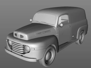 M47 Panel Van 1949 3D Model