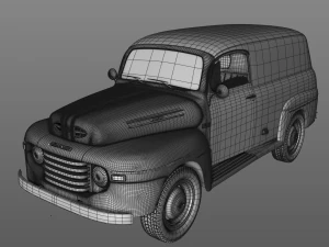 M47 Panel Van 1949 3D Model