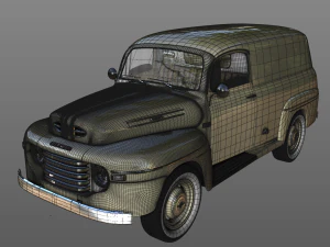M47 Panel Van 1949 3D Model