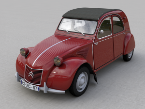 citroen 2cv az 1957 3D Model