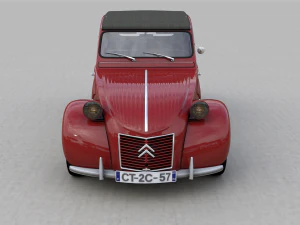 citroen 2cv az 1957 3D Model