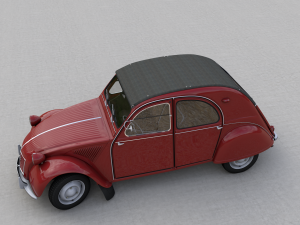 citroen 2cv az 1957 Modèle 3D