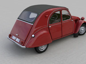 citroen 2cv az 1957 3D Model