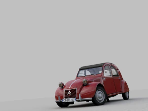 citroen 2cv az 1957 3D Model