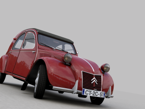 citroen 2cv az 1957 Modèle 3D