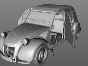citroen 2cv az 1957 Modèle 3D