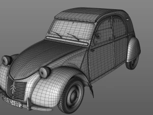 citroen 2cv az 1957 3D Model