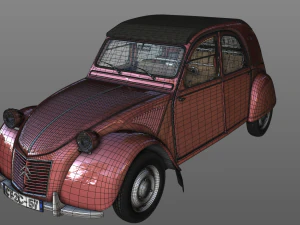 citroen 2cv az 1957 3D Model